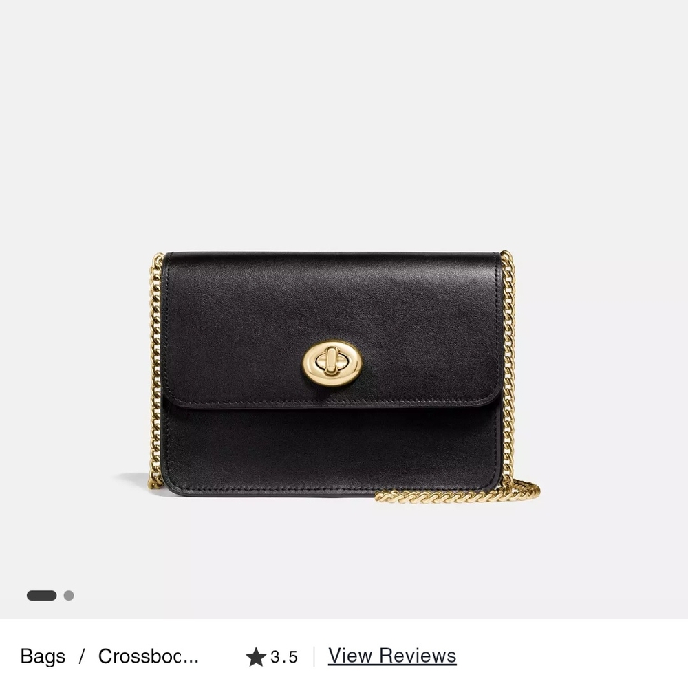 Black Leather Crossbody Bag - Picture 2 of 10
